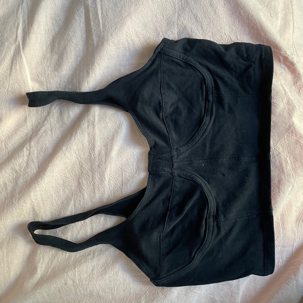Black garage corset bustiers style crop top